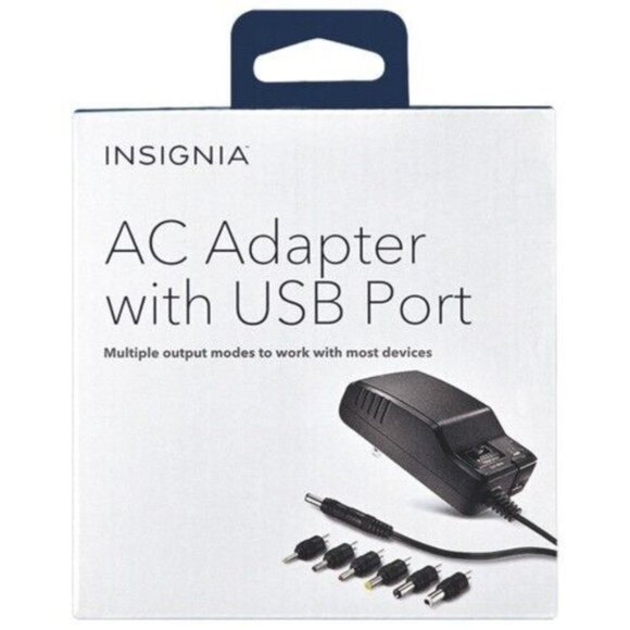 Insignia Universal AC Adapter with USB port (NS-AC1200-C) - Picture 1 of 2